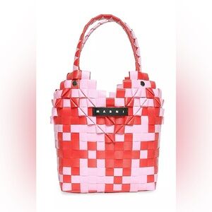 NWT Marni Market diamond heart bag pink